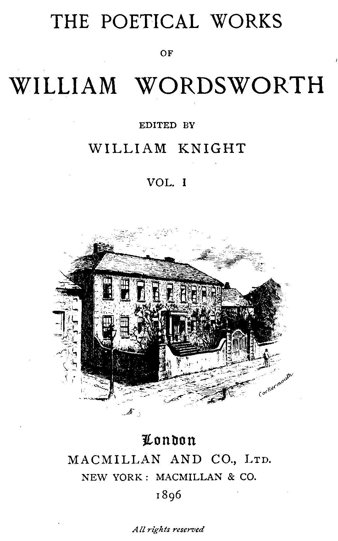Wordsworth, William. 1888. Complete.