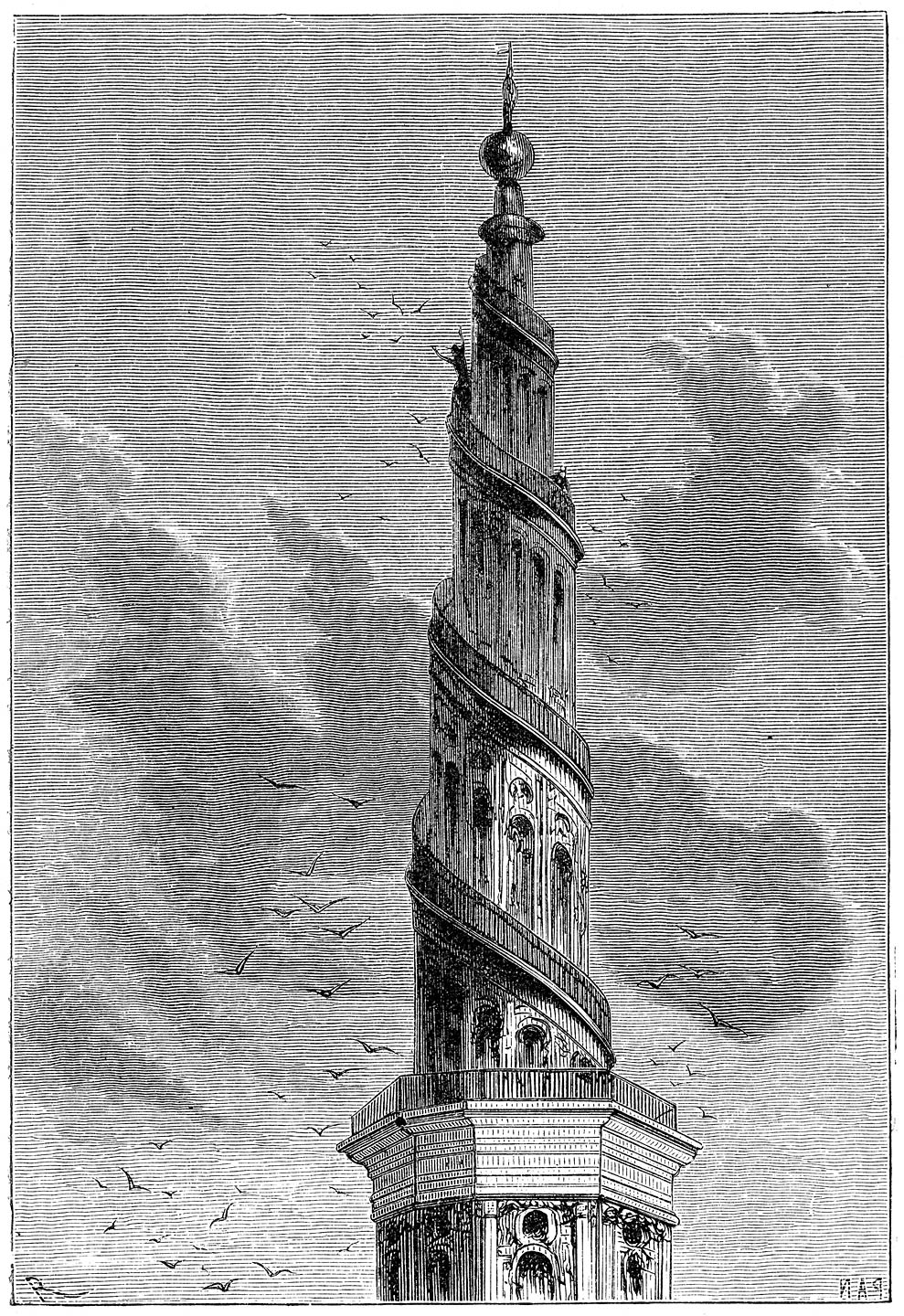 De toren van Vor-Frelserskerk.