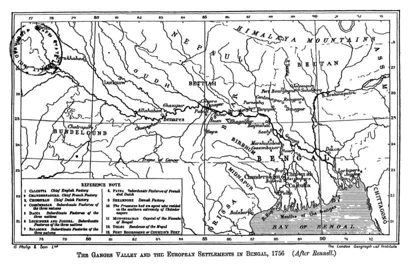 THE GANGES VALLEY AND THE EUROPEAN SETTLEMENTS IN