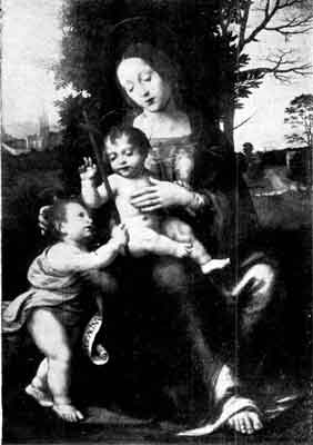 MOTHER AND CHILD. ITALIAN SCHOOL OF THE SIXTEENTH CENTURY; ARTIST UNKNOWN.
