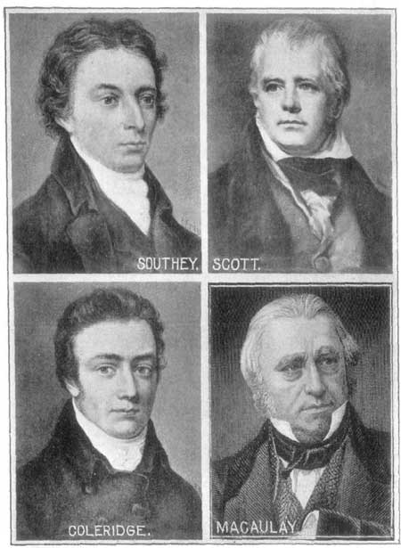 Southey, Scott, Coleridge, Macaulay.