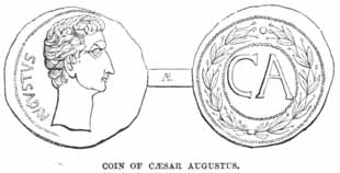 Coin of Caesar Augustus.