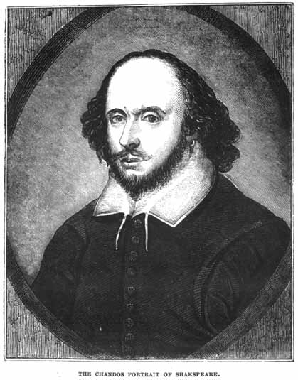 The Chandos Portrait of Shakespeare.
