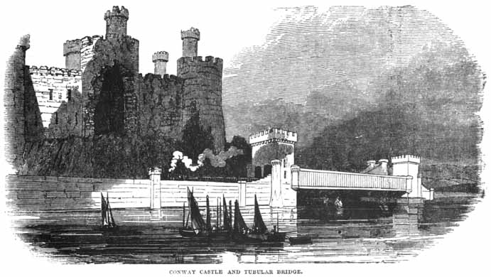 Conway Castle and Tubular Bridge.