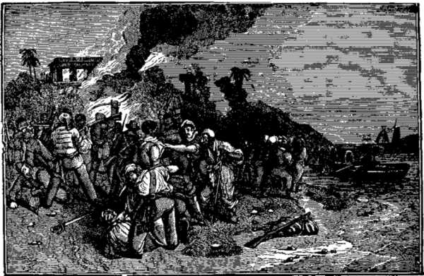 Retreat of the Pirates and Death of Captain Davis