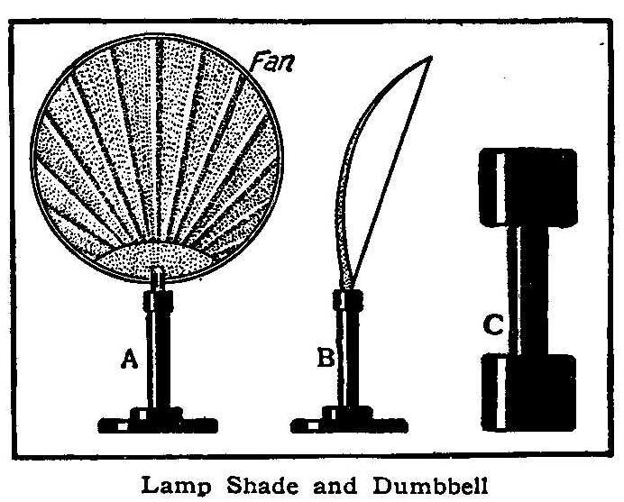 Lamp Shade and Dumbbell