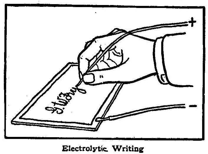 Electrolytic Writing
