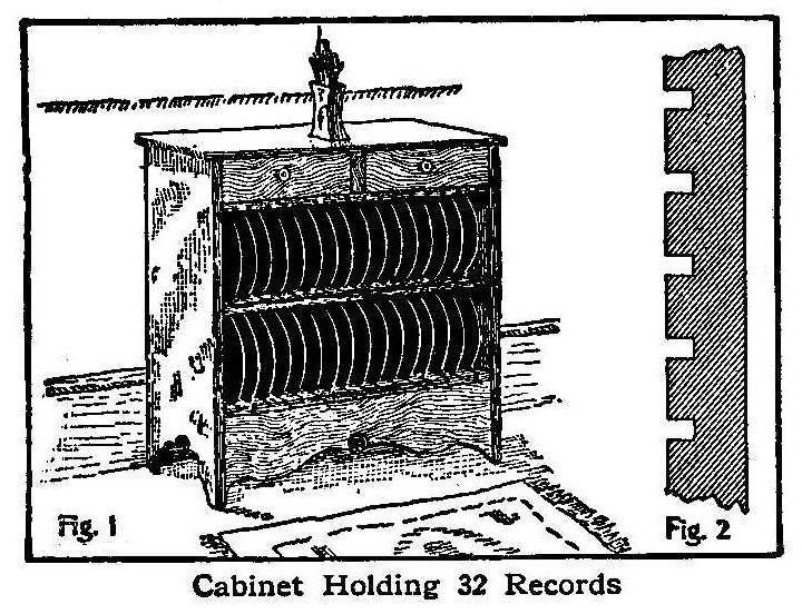 Cabinet Holding 32 Records