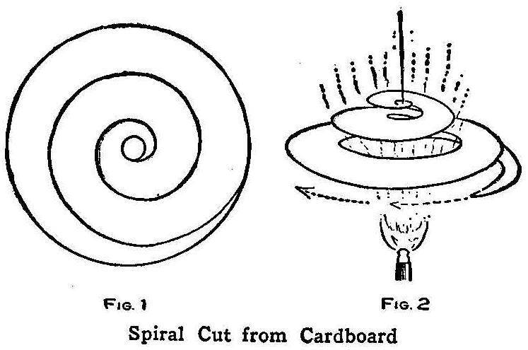 Spiral Cut from Cardboard 