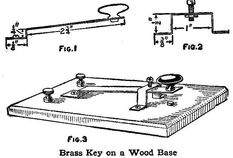 Brass Key on a Wood Base