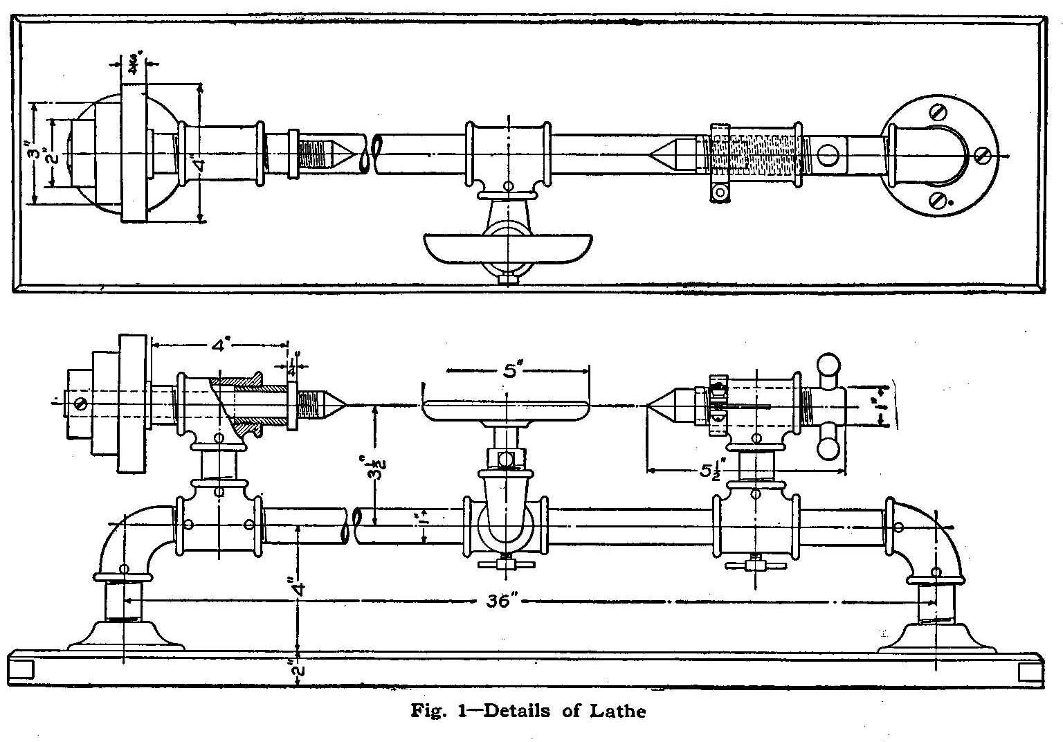 Fig. 1-Details of Lathe