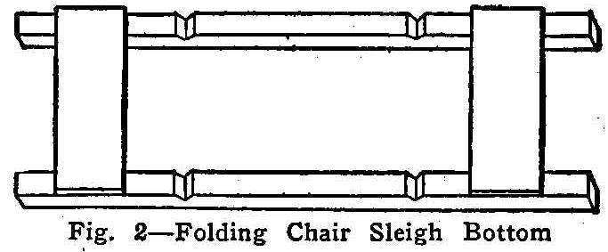 Folding Chair Sleigh Open