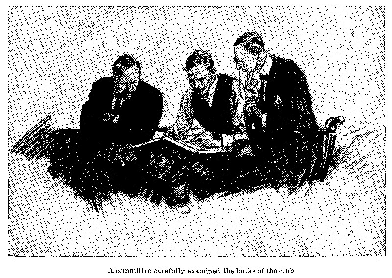A committee carefully examined the books of the club