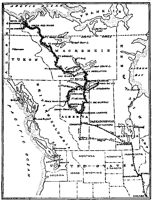 Map of the Author's Route