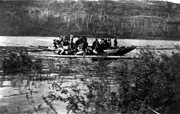 Towing the Wrecked Barge Ashore