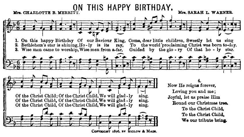On This Happy Birthday sheet music
