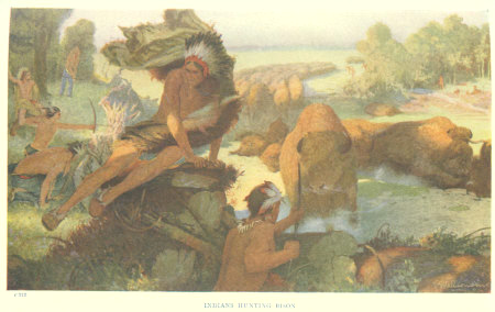 Indians Hunting Bison