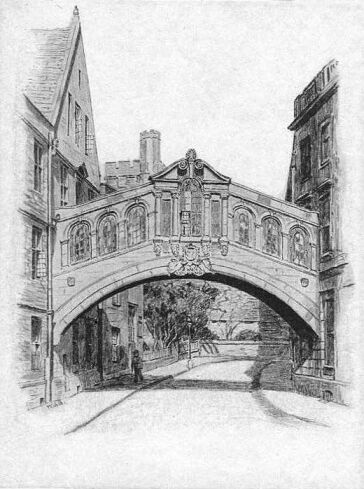 Plate XXIV. Hertford College : The Bridge