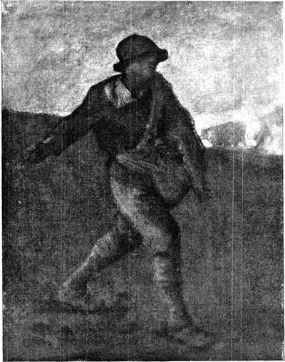 THE SOWER. FROM A PAINTING BY JEAN FRANÇOIS MILLET.
