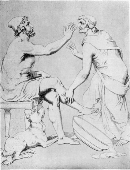 Odysseus and Eurycleia