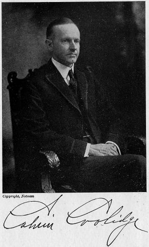 Portrait of Calvin Coolidge Copyright, Notman