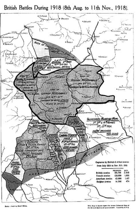 British Battles During 1918 (8th Aug. to 11th Nov.,
1918).