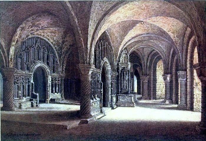 THE CHAPEL OF "OUR LADY" IN THE UNDERCROFT OF THE CATHEDRAL.