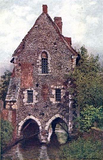 THE GREYFRIARS' HOUSE IN CANTERBURY.