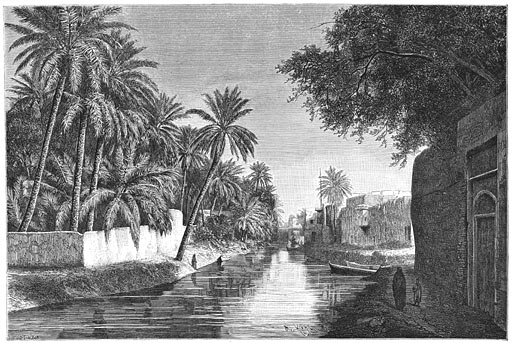 Het kanaal el-Asher te Bassorah.