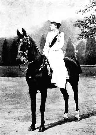 THE EMPRESS OF GERMANY ON HER FAVORITE MOUNT.