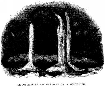 ICE-COLUMNS IN THE GLACIÈRE OF LA
GENOLLIÈRE.