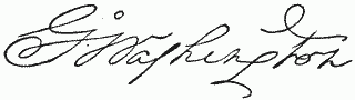 Signature G Washington