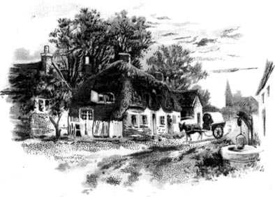 House with Horse and Wagon