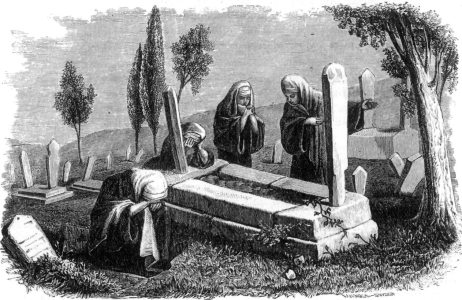 SCENE IN A BURIAL-GROUND.