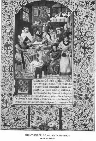 FRONTISPIECE OF A XVTH CENTURY ACCOUNT BOOK
