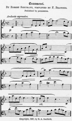 Traumerei, by Robert Schumann, simplified by F. Brandeis.