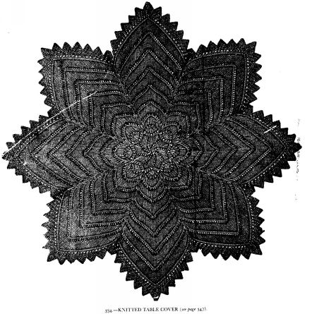 KNITTED TABLE COVER