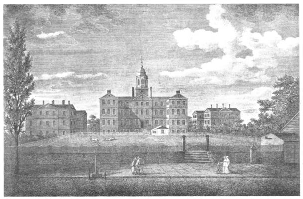 New York Hospital and Lunatic Asylum, 1808
