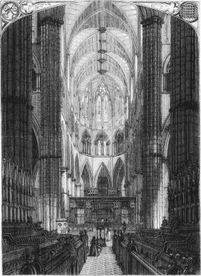 INTERIOR OF WESTMINSTER ABBEY.