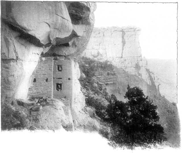 A TWO-STORY CLIFF PALACE.
