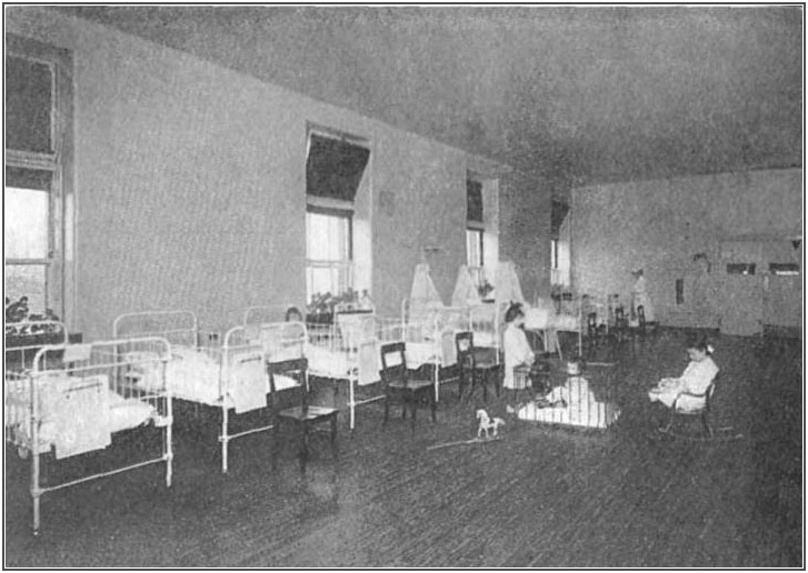 The children's ward in a hospital