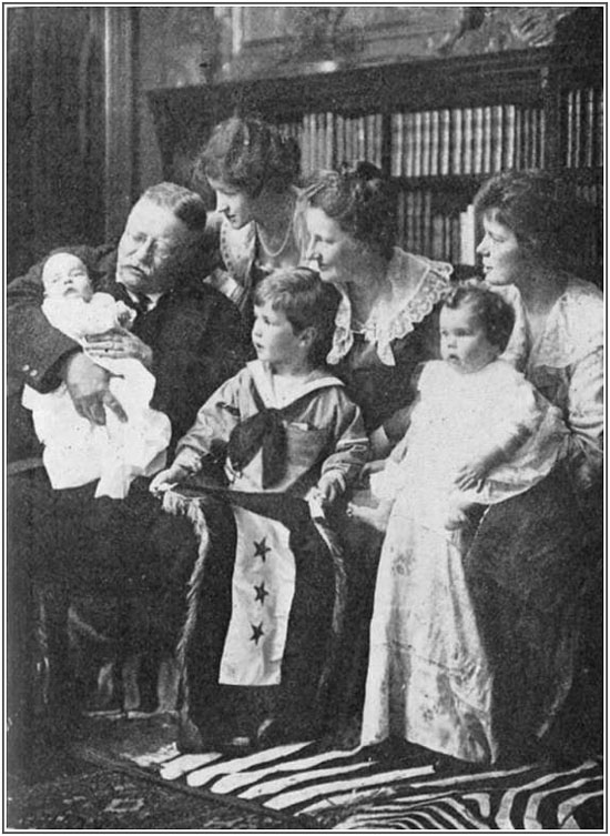 Colonel And Mrs. Roosevelt With Members Of Their Family