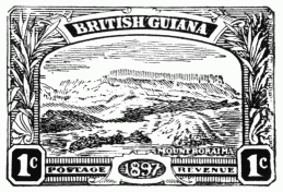 Stamp, "British Guayana", 1897, 1 cent