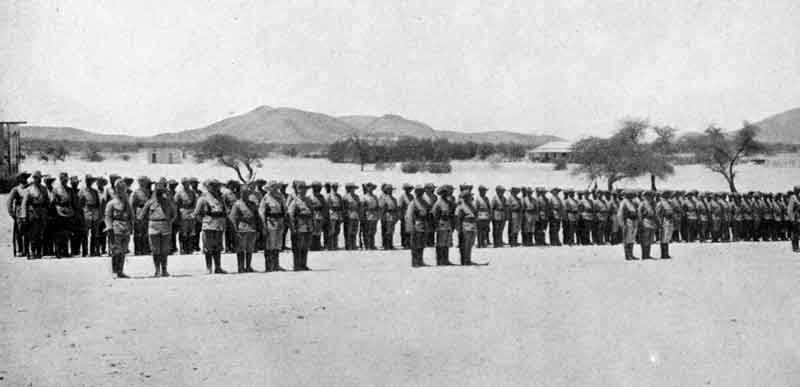 A Typical Parade of the Germans in South-West Africa