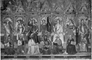 PLATE XXXIV

FRESCO OF THE SEVEN LIBERAL ARTS

BY T. GADDI

CHURCH OF S. M. NOVELLA, FLORENCE