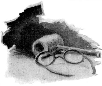 Pipe and eyeglasses