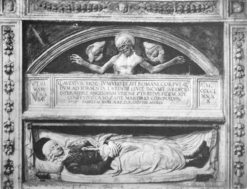 THE TOMB OF THE MARTYR S. ROMANO IN S. ROMANO, LUCCA