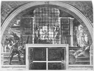 Plate 18.—Raphael. "The Deliverance of Peter."
In the Vatican.