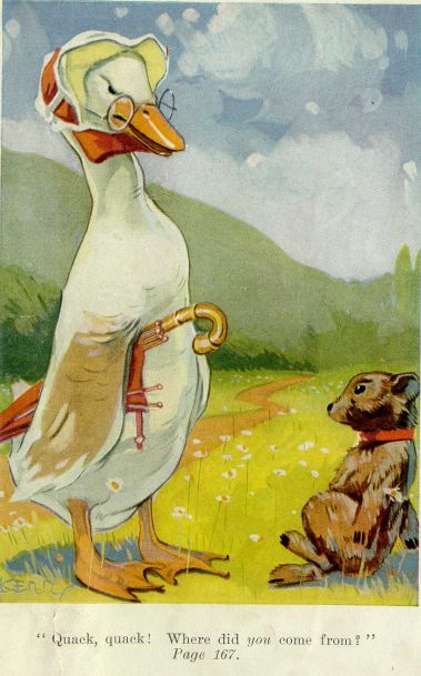 "Quack, quack!  Where did <I>you</I> come from?"