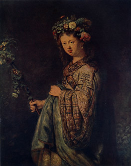 FLORA WITH A FLOWER-TRIMMED CROOK 1634. The Hermitage, St. Petersburg.